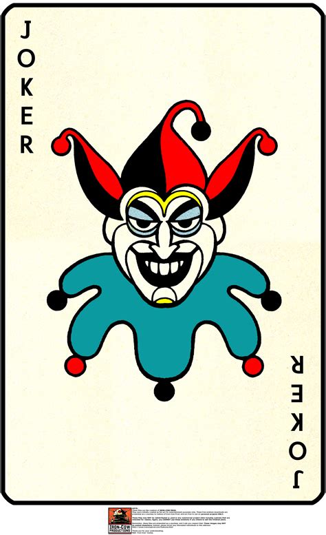 joker playing card drawing